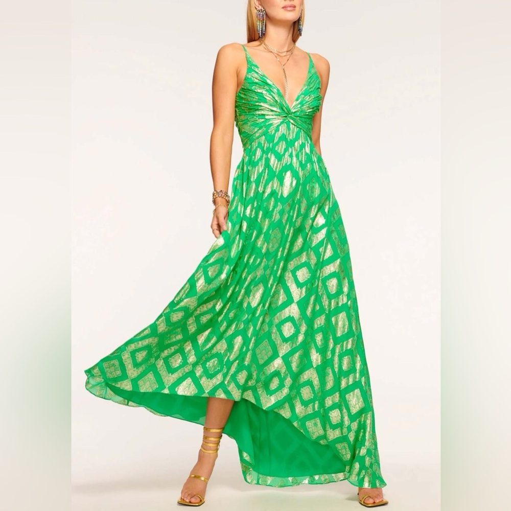 JardiVue Green Patterned Maxi Dress